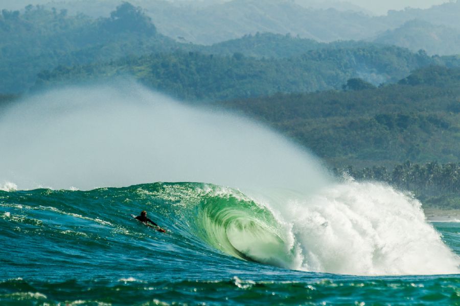 surfing in indonesia