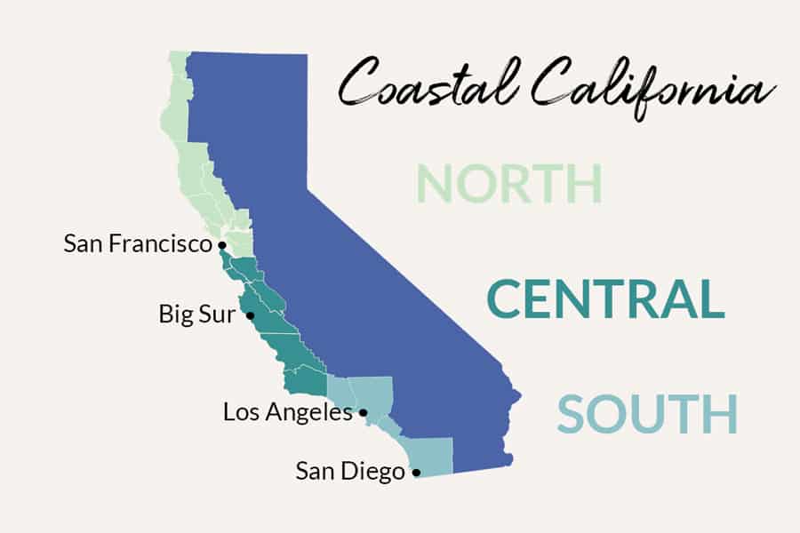 california coast regions
