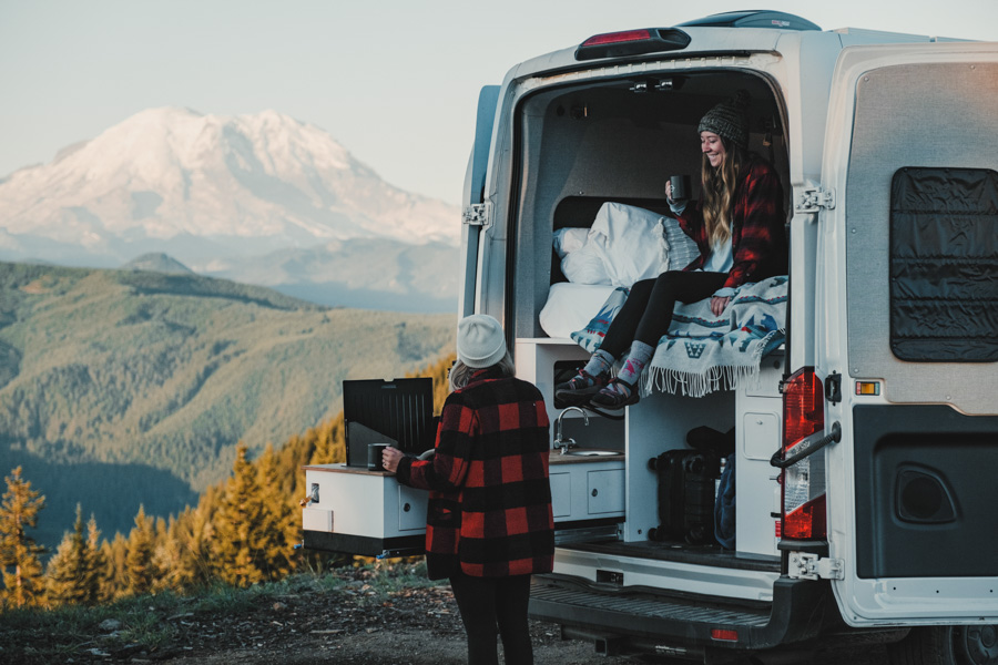 scenic california road trip with campervan