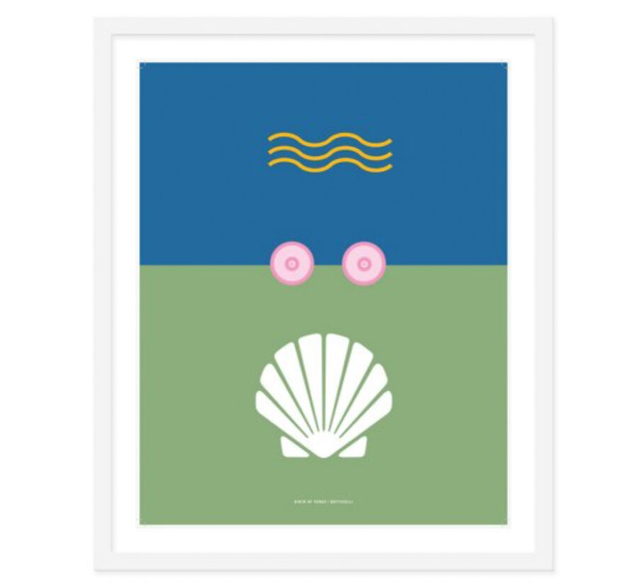 Modern Coastal Wall art depicting the Birth of Venus