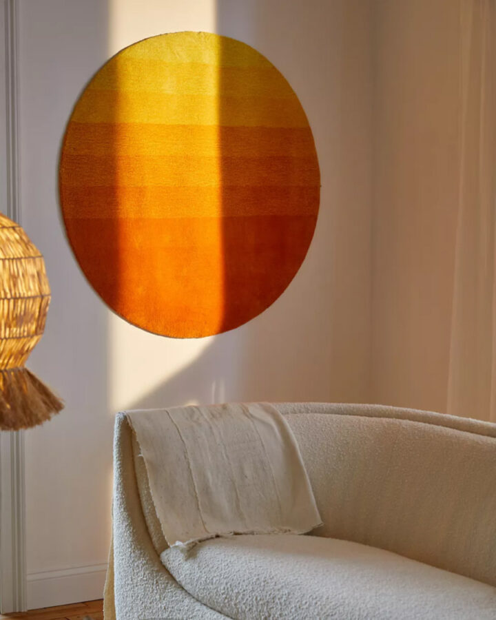 coastal wall art - Sun Gradient Tufted Wall Hanging