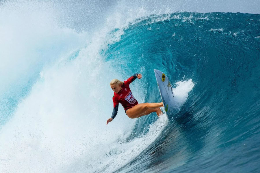 Brazilian female surfer