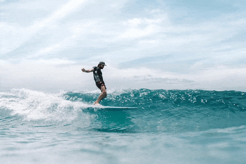 longboard surfing