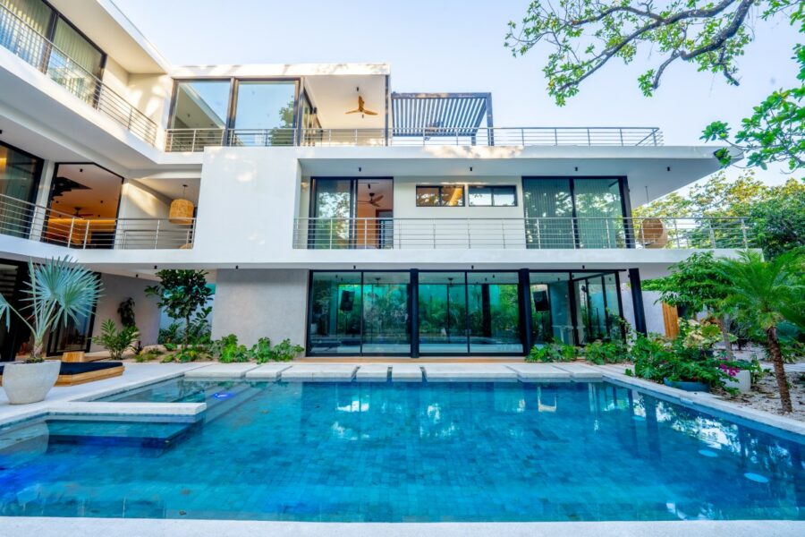 luxury surf villa front view
