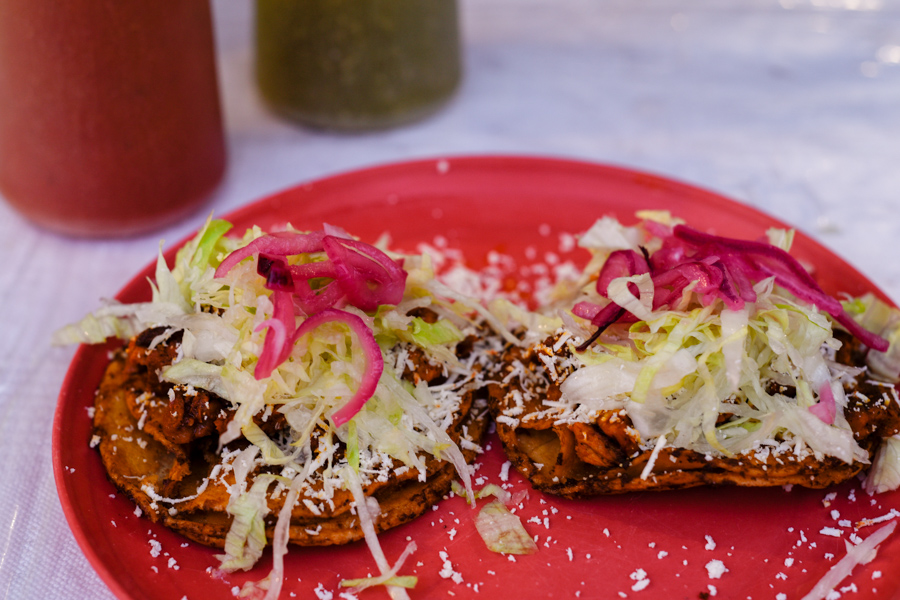 Gorditas from a taco shop in Puerto Escondido
