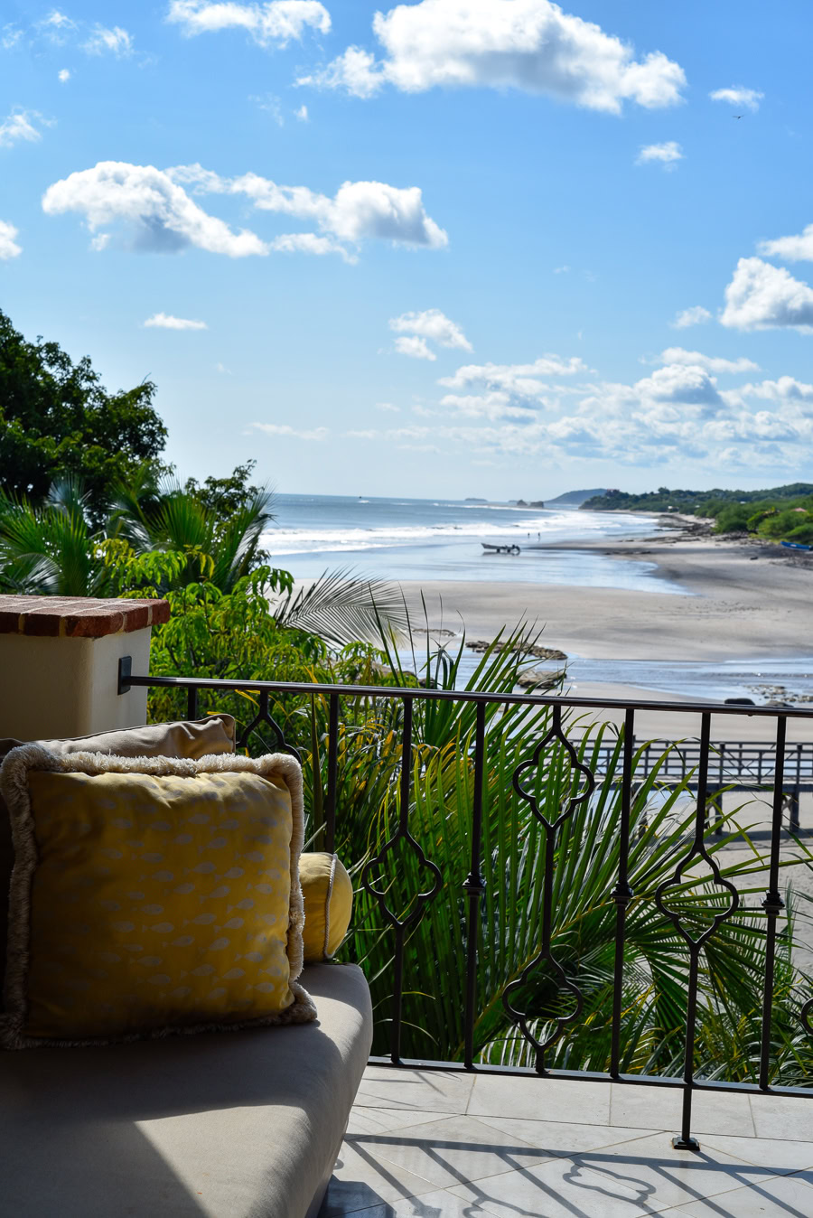 Ocean view from cozy balcony at Rancho Santana.