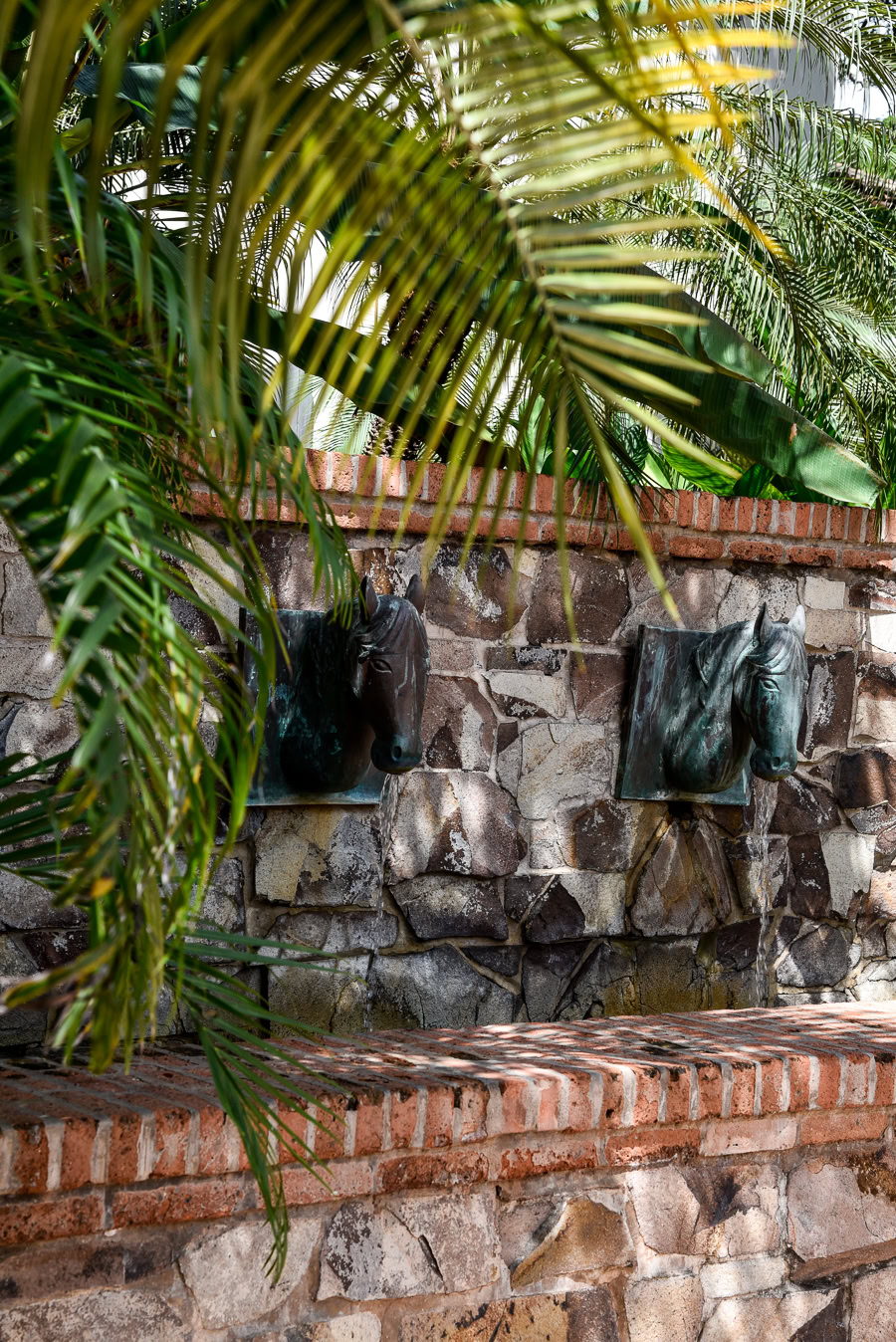 Decorative horse fountains
