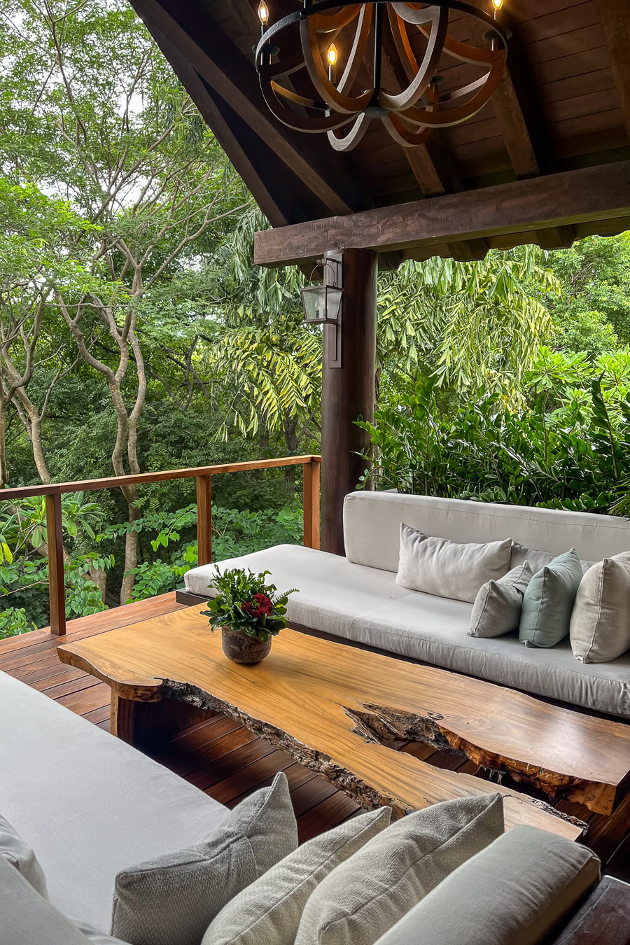 El Bosque spa lounge nestled in a forest sanctuary
