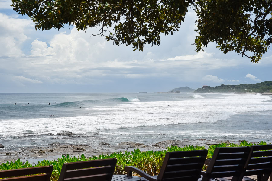 the surf at playa santana, nicaragua