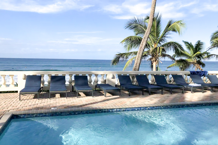 beachfront rincon hotel, perfect for for surfing