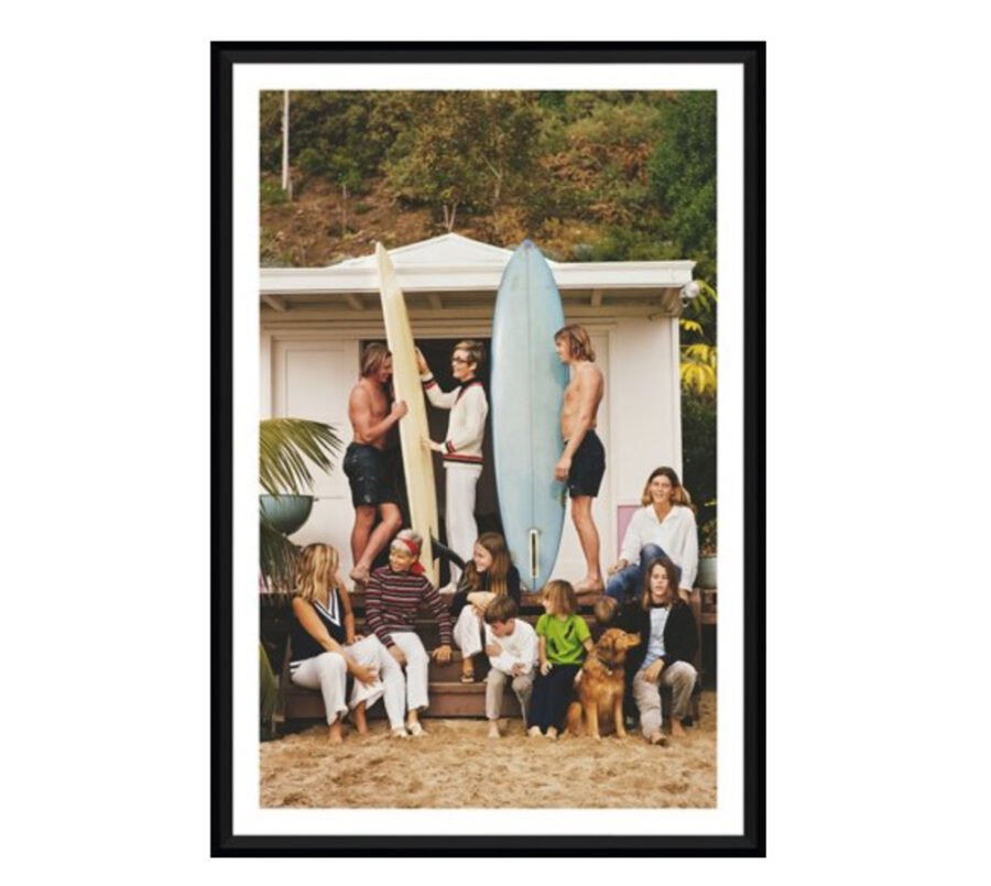Vintage surf photography print of surfers in Laguna Beach - surf art