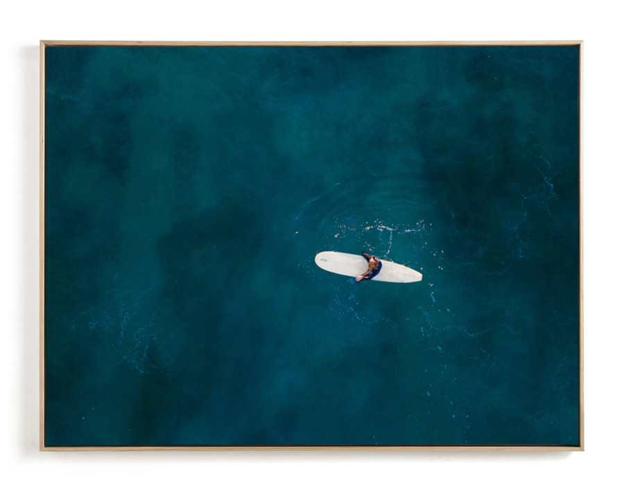 Drone surf photography print