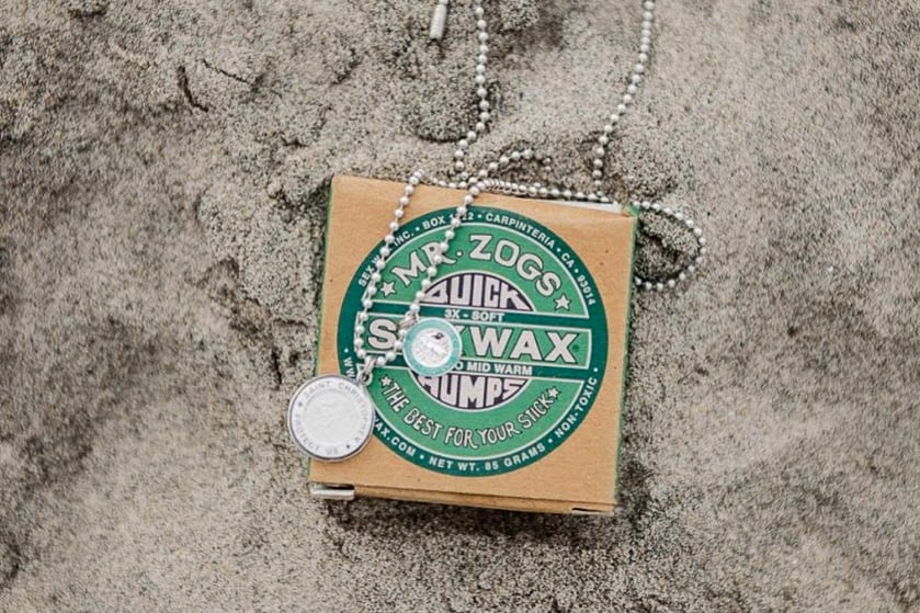 surfer necklace / St. Christopher Medal