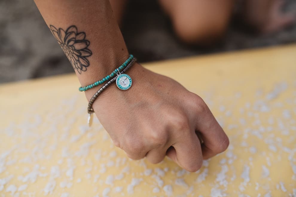 surfer necklace / St. Christopher Medal