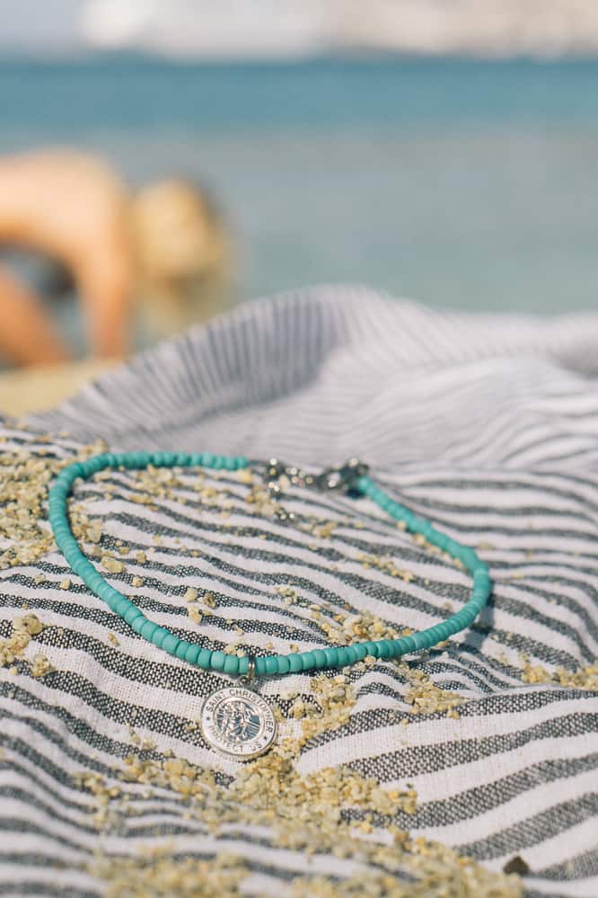 surfer necklace / St. Christopher Medal