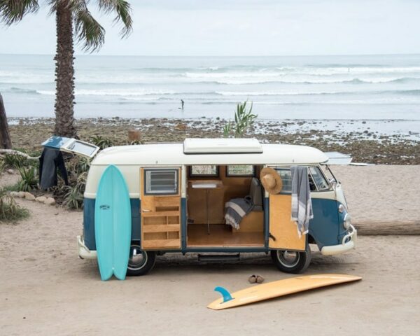 surfing california