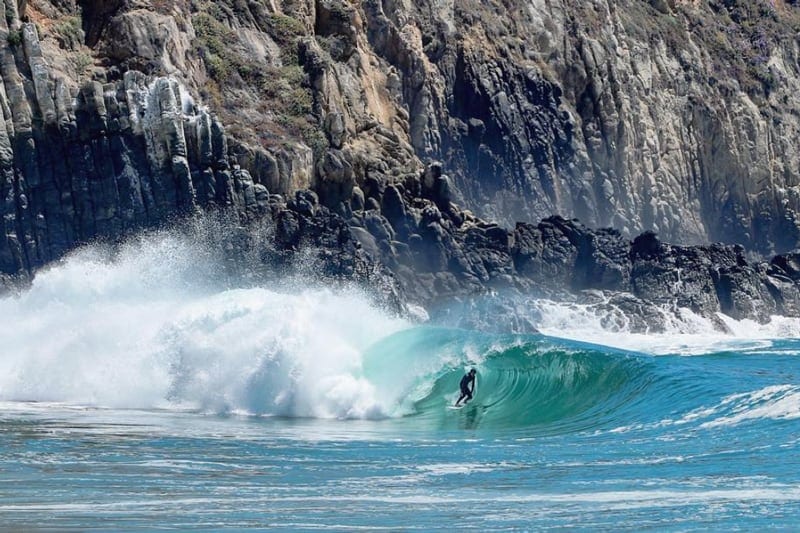 surfing california