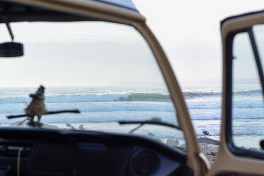 surfing california