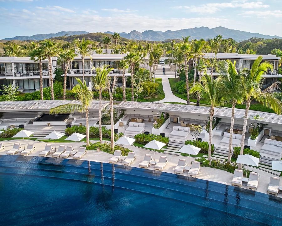 susurros del corazon resort aerial view