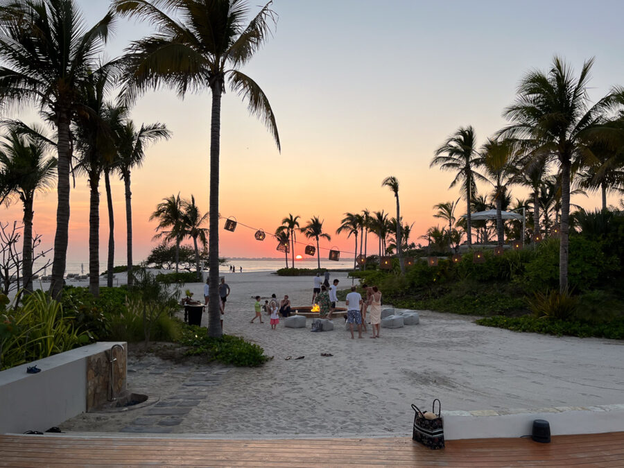 Susurros del Corazon Review / stunning sunset view at luxury resort in Punta de Mita, Mexico