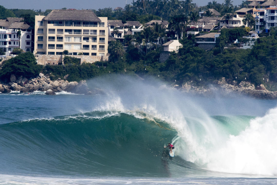 playa zicatela surfing in Puerto Escondido